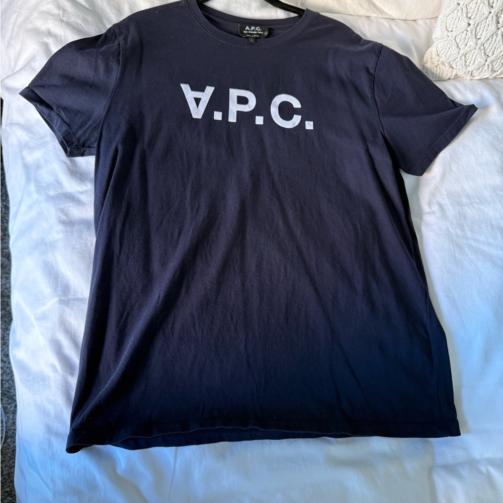 A.P.C. Navy Short Sleeve Tee
